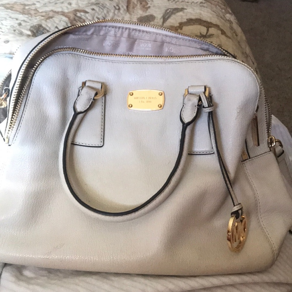 Michael Kors off white large purse